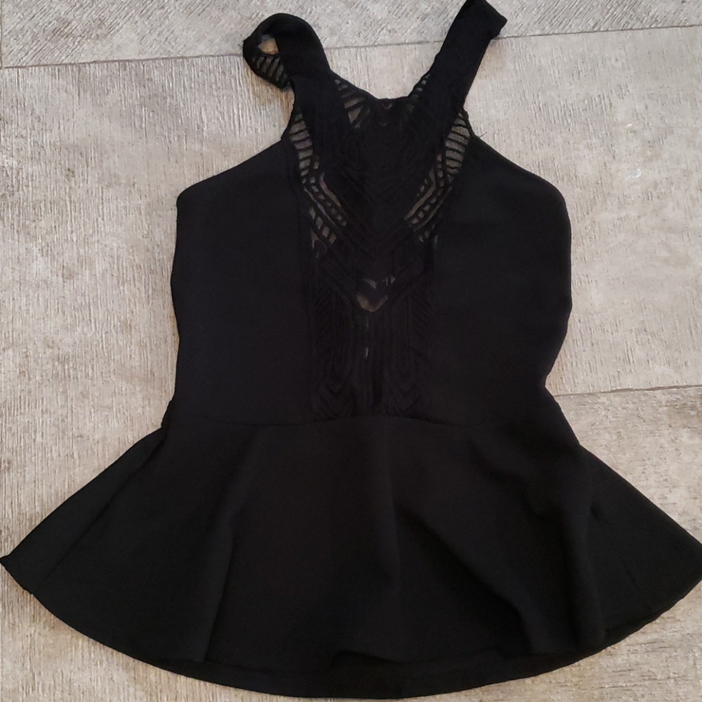 Charlotte Russe Peplum lace top